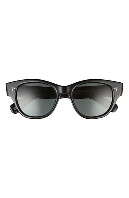 Oliver Peoples Eadie 51mm Polarized Pillow Sunglasses in Black at Nordstrom