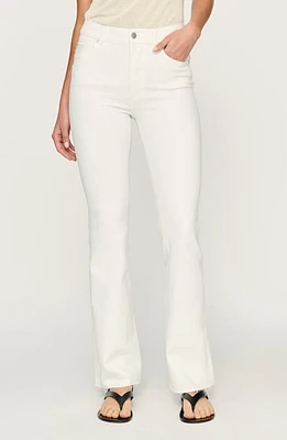 DL1961 Bridget Instasculpt Raw Hem Bootcut Jeans White at Nordstrom,