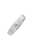 Anzie Starburst Band Ring in White Silver at Nordstrom, Size 6