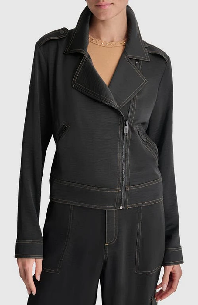 DKNY Asymmetric Zip Moto Jacket at Nordstrom,