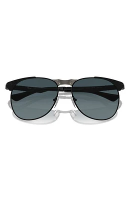 Persol 56mm Gradient Polarized Pilot Sunglasses in Black at Nordstrom