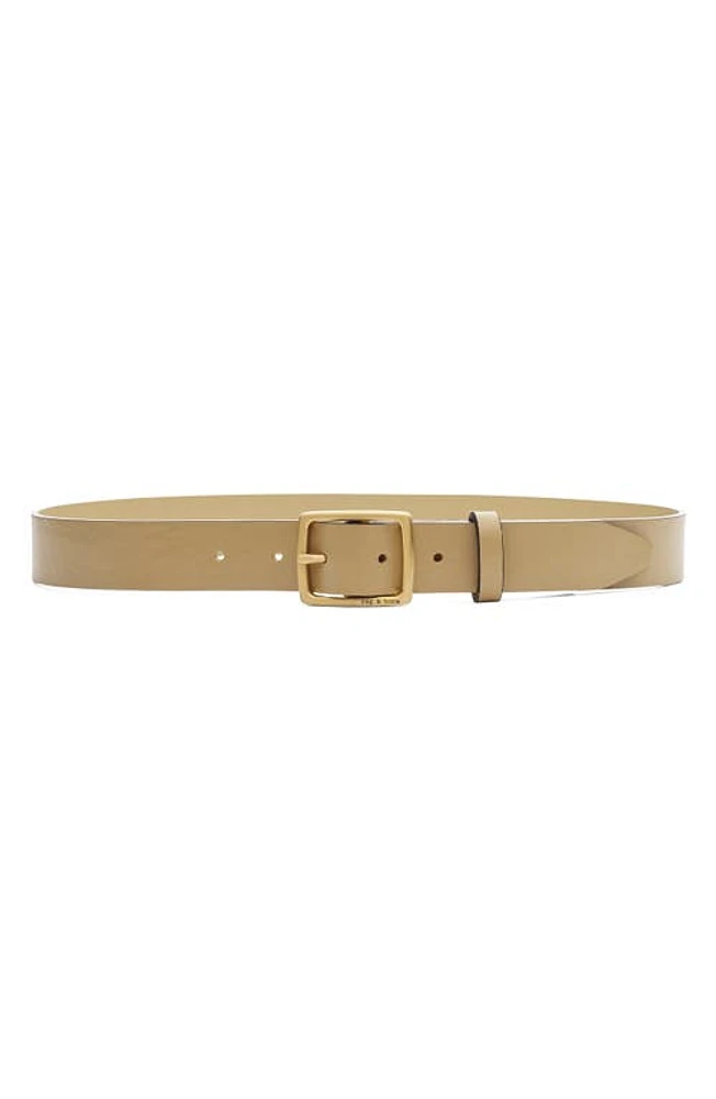 rag & bone Boyfriend Leather Belt Dune at Nordstrom,