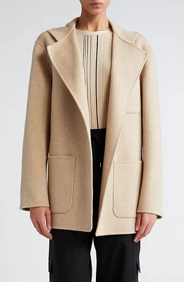 TOTEME Patch Pocket Wool Jacket Fawn Mlange at Nordstrom, Us