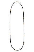 Sethi Couture Noir Black Diamond & Gold Bead Necklace at Nordstrom, Size 18