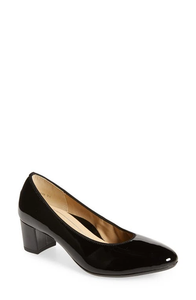 ara Kendall Pump Black Patent Leather at Nordstrom,