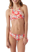 O'Neill Antalya Braided Floral Bikini Top Bittersweet at Nordstrom,