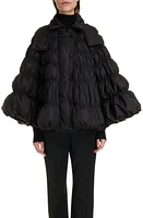 Chloé Quilted Bubble Hooded Down Puffer Coat Black at Nordstrom,