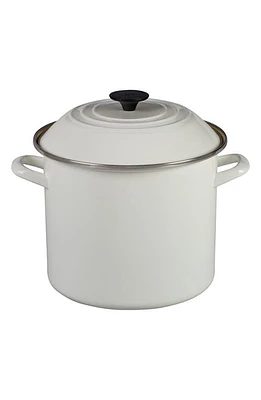 Le Creuset 10-Quart Enameled Steel Stockpot in White at Nordstrom