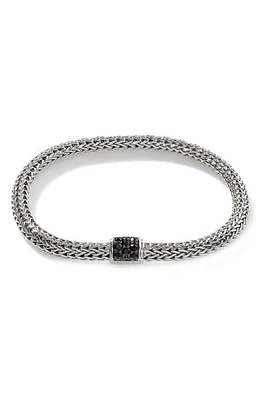 John Hardy Icon Pavé Black Sapphire Chain Bracelet at Nordstrom, Size X-Large