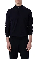 Bugatchi Quarter Zip Merino Wool Pullover at Nordstrom,