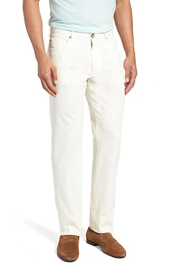 Incotex Regular Fit Jeans in Ivory at Nordstrom, Size 38