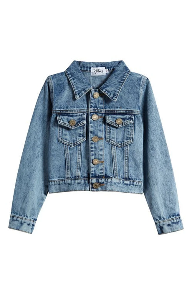 Lola & the Boys Kids' Best Friends Forever Denim Jacket Indigo at Nordstrom,