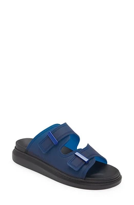 Alexander McQueen Oversize Slide Sandal in Electric Blue at Nordstrom, Size 9Us