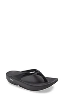 Oofos OOlala Flip Flop Black/Black at Nordstrom,