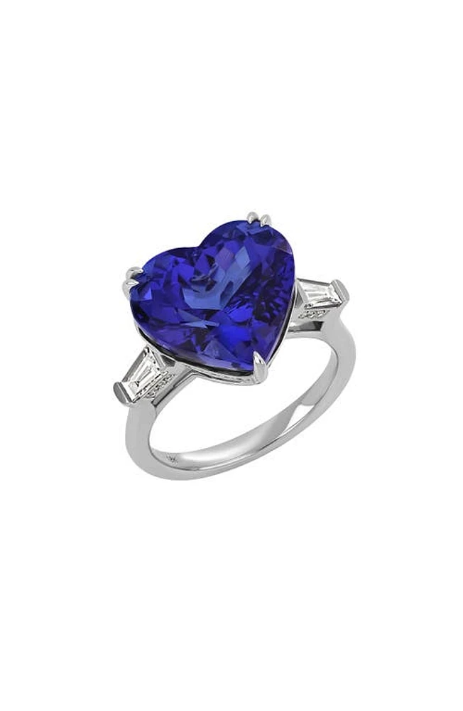 Bony Levy Collectors Tanzanite & Diamond Ring in 18K White Gold at Nordstrom