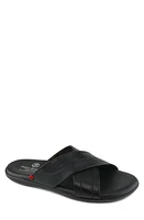 Marc Joseph New York Boone Ave Slide Sandal Black Grainy at Nordstrom,