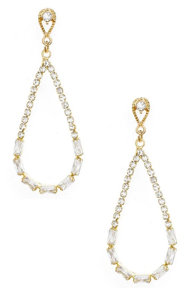 Ettika Crystal Teardrop Earrings in Gold at Nordstrom