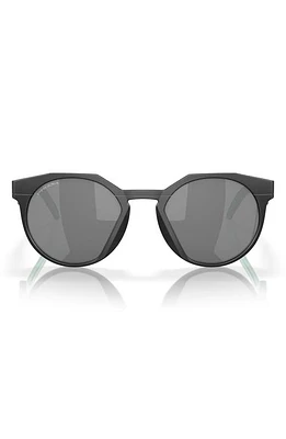 Oakley HSTN 52mm Polarized Round Sunglasses in Shiny Black at Nordstrom