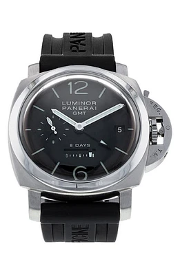 Watchfinder & Co. Panerai Preowned 2007 Luminor 8 Days Rubber Strap Watch, 44mm in Black at Nordstrom