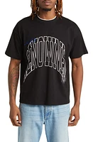 Renowned Arch Logo Double Neck Graphic T-Shirt in Black at Nordstrom, Size Small