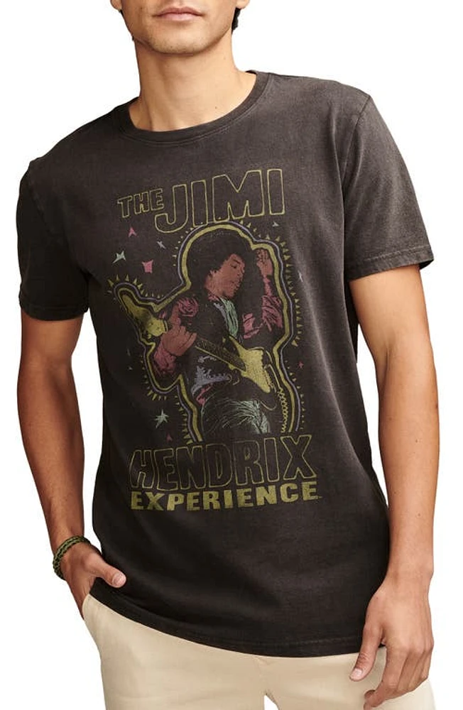 Lucky Brand Jimi Hendrix Graphic T-Shirt in Jet Black at Nordstrom, Size Small