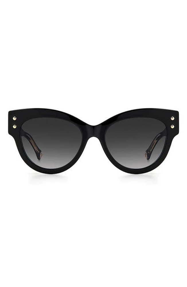 Carolina Herrera 54mm Cat Eye Sunglasses in Black at Nordstrom