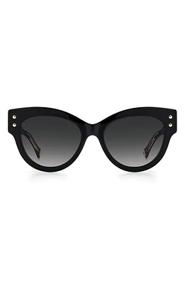 Carolina Herrera 54mm Cat Eye Sunglasses in Black at Nordstrom