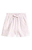 Nordstrom Kids' Favorite Paperbag Waist Linen Blend Shorts Stripe at Nordstrom,