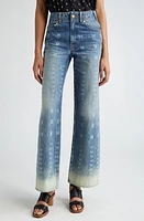 Ulla Johnson The Elodie Wide Leg Jeans Etched Arashi Wash at Nordstrom,