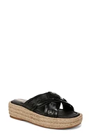 Sam Edelman Pria Espadrille Platform Wedge Slide Sandal Black at Nordstrom,