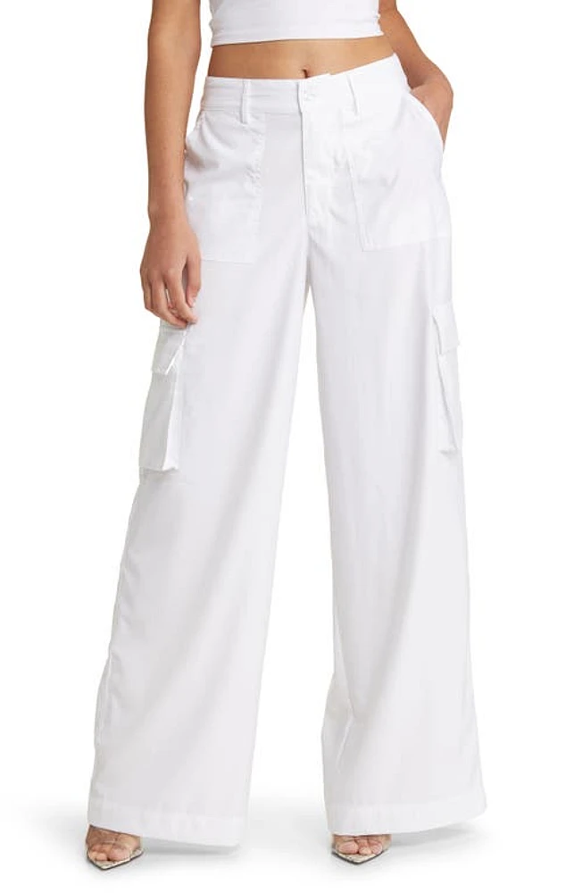 Naked Wardrobe Keep It Casual Wide Leg Cargo Pants at Nordstrom,