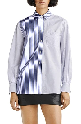 rag & bone Maxine Multistripe Shirt Blumlti at Nordstrom,