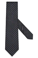 ZEGNA TIES Cento Fili Geometric Tie in Navy at Nordstrom