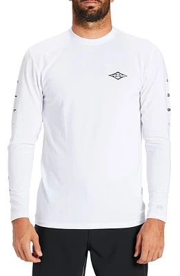 Billabong Unity Loose Fit Long Sleeve Performance Rashguard in White at Nordstrom, Size Large