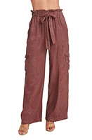 Bella Dahl Echo High Paperbag Waist Cargo Pants Paradise Brown at Nordstrom,