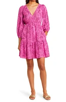 Lilly Pulitzer Deacon Print Long Sleeve Dress Cerise Pink Pattern Play at Nordstrom,