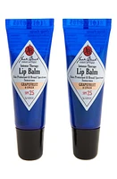 Jack Black Intense Therapy Lip Balm SPF 25 Duo in Grapefruit Ginger at Nordstrom