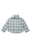 THOUGHTFULLY HOODED Kid's Print Button-Up Shirt & Two Hoods Set Plaid at Nordstrom,