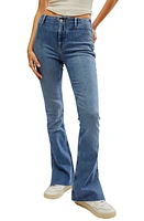 Free People Level Up Side Slit Bootcut Jeans at Nordstrom,