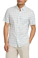 Faherty Movement Print Short Sleeve Shirt at Nordstrom,