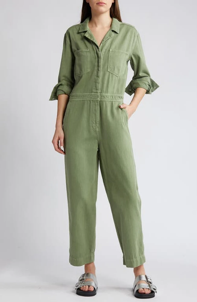 Treasure & Bond Herringbone Utility Jumpsuit at Nordstrom,