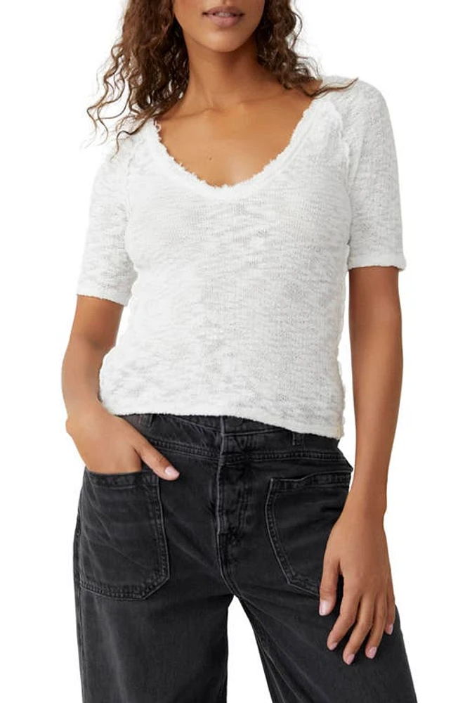 Free People Francis Textured T-Shirt at Nordstrom,