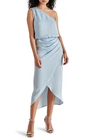 Steve Madden Adele One-Shoulder Satin Maxi Dress at Nordstrom,