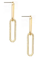 Ettika Link Drop Earrings in Gold at Nordstrom