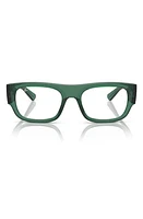 Ray-Ban Kristin 52mm Rectangular Optical Glasses in Transparent Green at Nordstrom