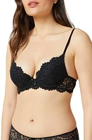 Etam Success Underwire Plunge Push-Up Bra at Nordstrom,