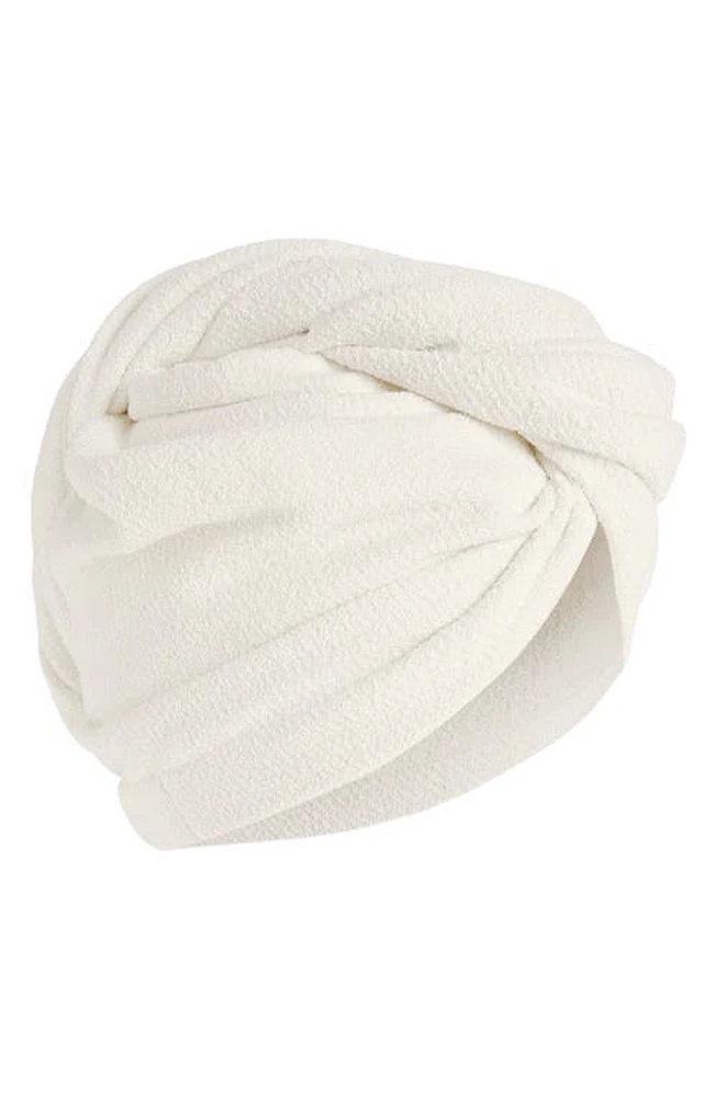 AQUIS Flip Hair Wrap Towel in Pearl at Nordstrom