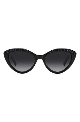 Kate Spade New York junigspear 55mm gradient cat eye sunglasses in Black/Grey Shaded at Nordstrom