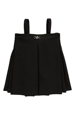 Versace Kids' Belt Detail Cady Dress in Nero at Nordstrom, Size 4Y