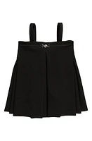 Versace Kids' Belt Detail Cady Dress in Nero at Nordstrom, Size 4Y